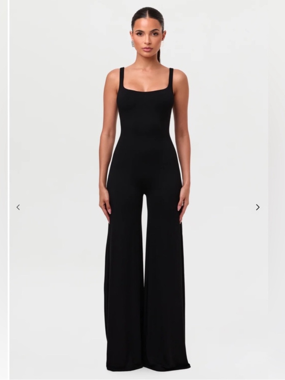 Naked wardrobe Black Wide-Leg Jumpsuit